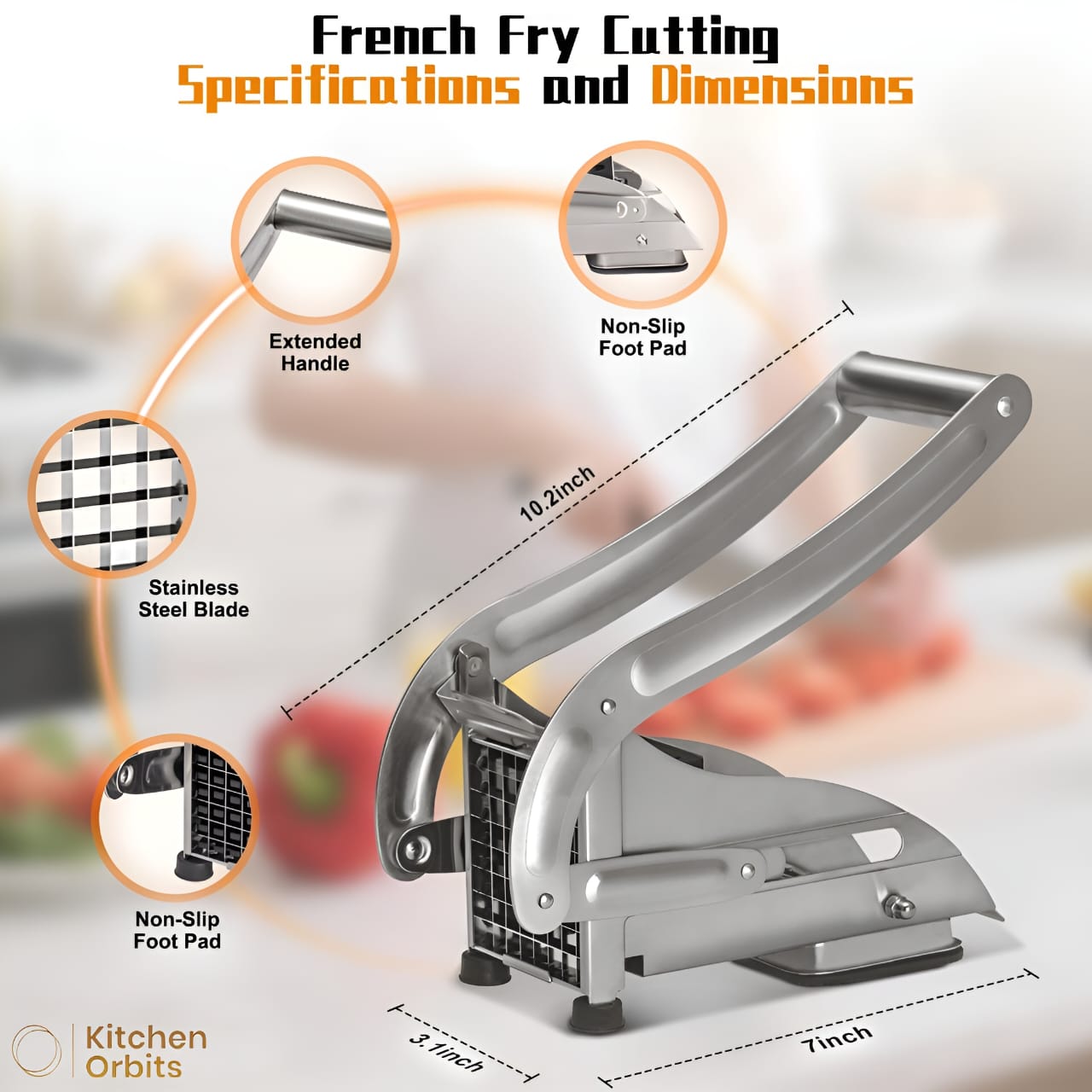 Stainless Steel Potato & Vegetable Cutter