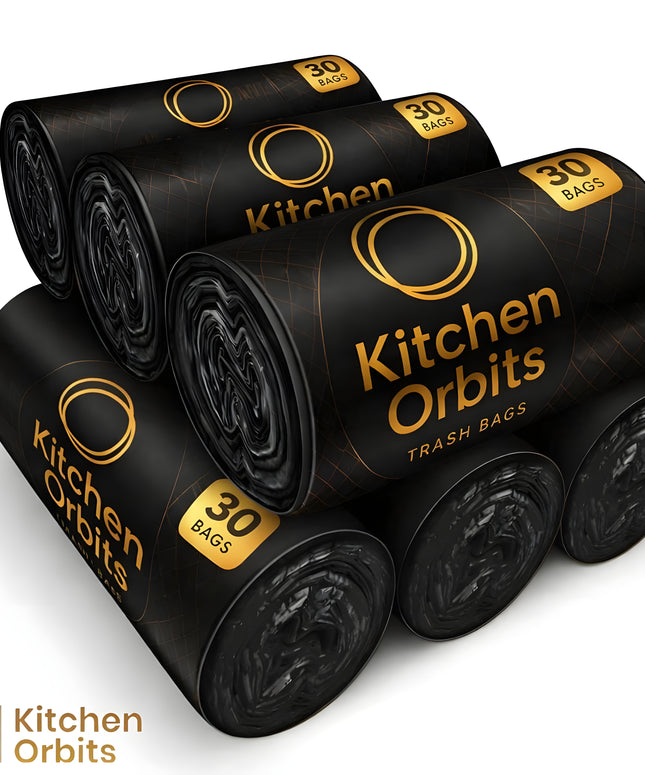 Heavy-Duty Black Garbage Bags